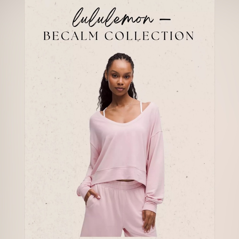 lululemon athletica Pale Pink Scoop-Neck Pullover